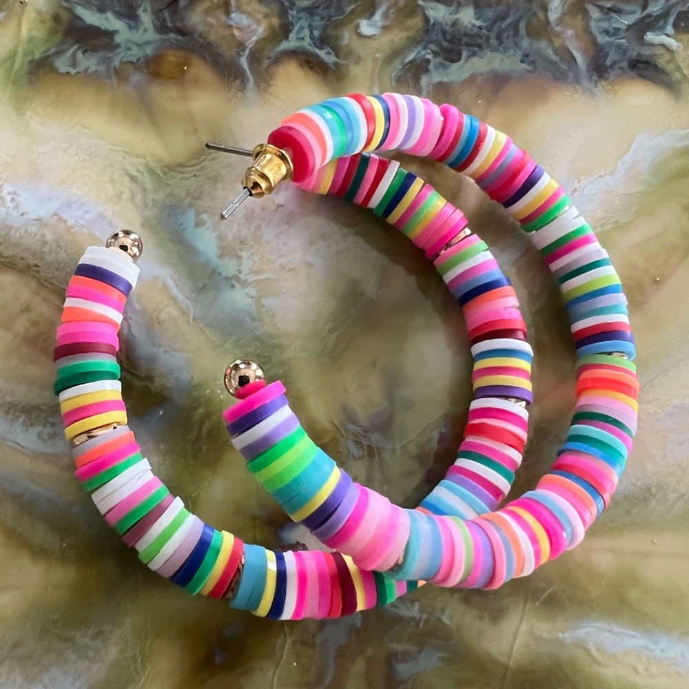 Multi Bead Hoops ⭐️